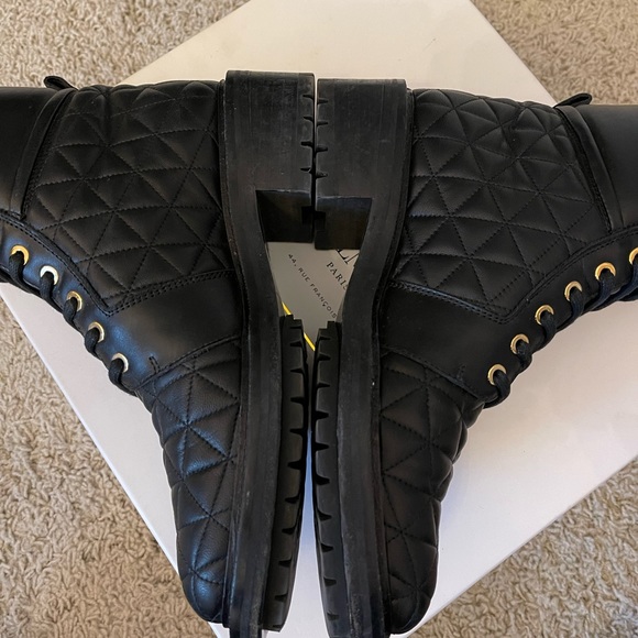 Balmain Army Quilted Leather Combat Boots 🖤 - Picture 8 of 15